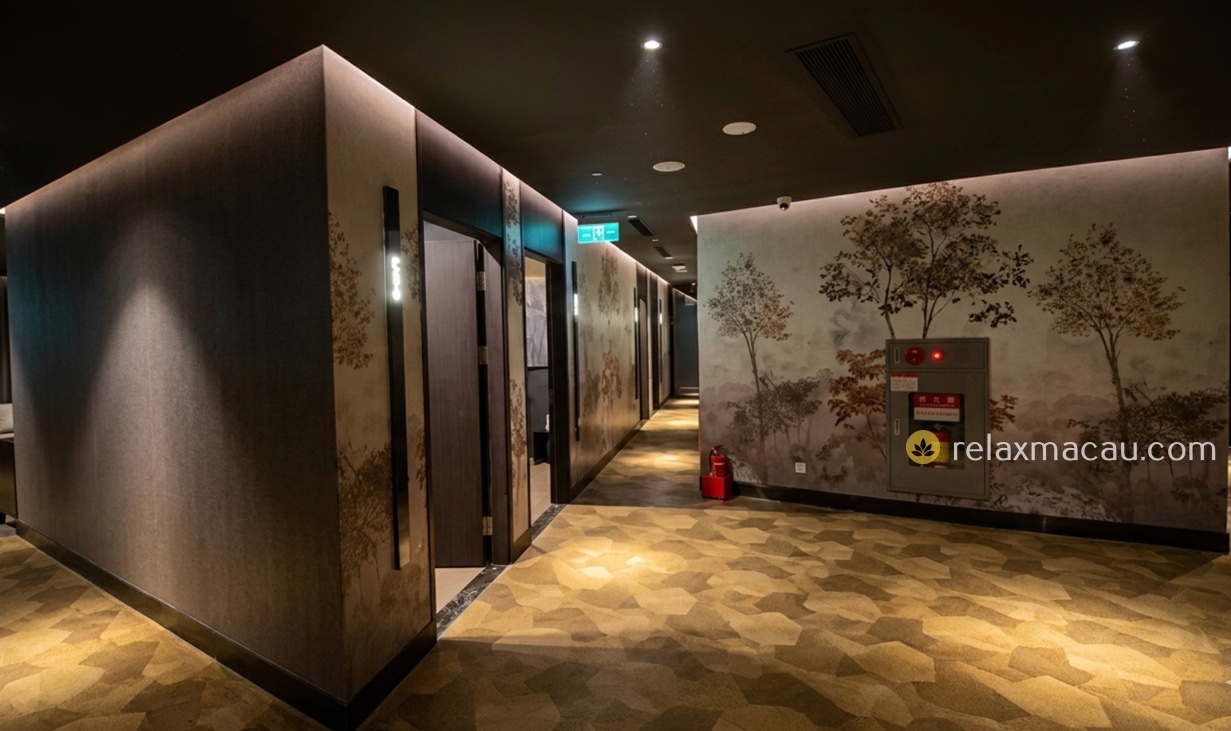 Manhao Spa private suite corridor