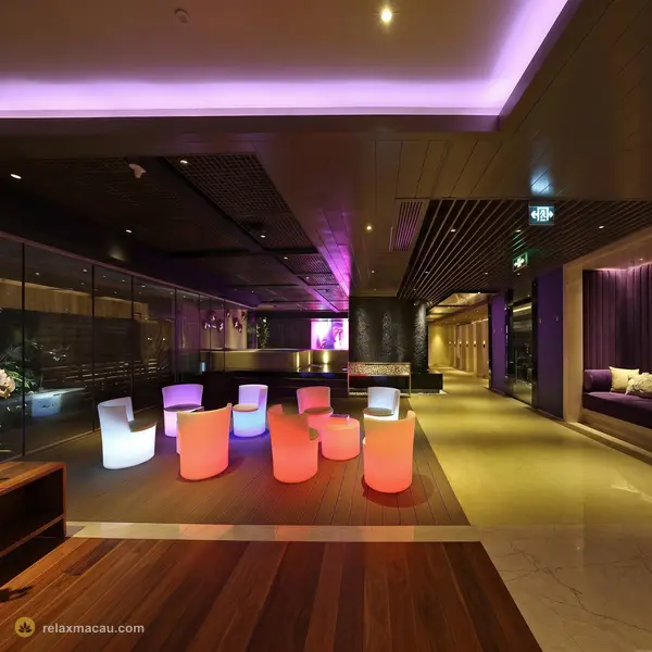 壹号桑拿 LED 灯座休息厅